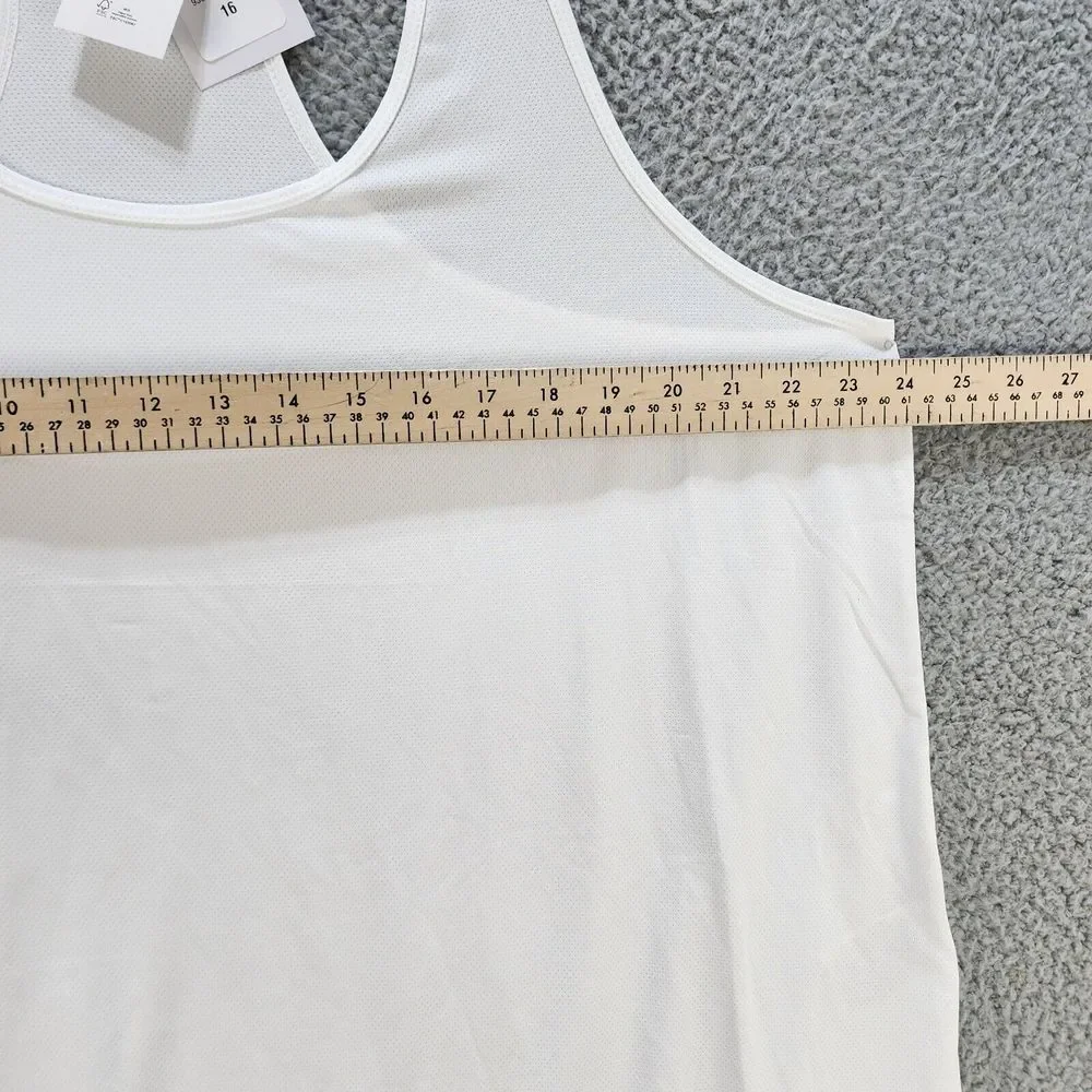 COTTON:ON Plus Size Active Curve Tank Top Women's 16 White Racerback Sleeveless~ - Picture 8 of 12